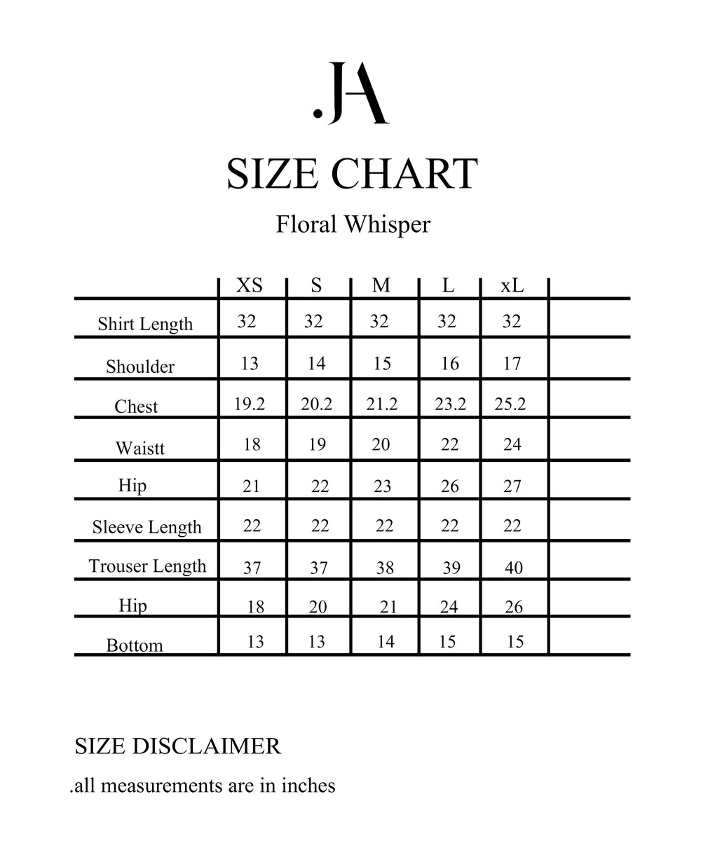 Size chart image